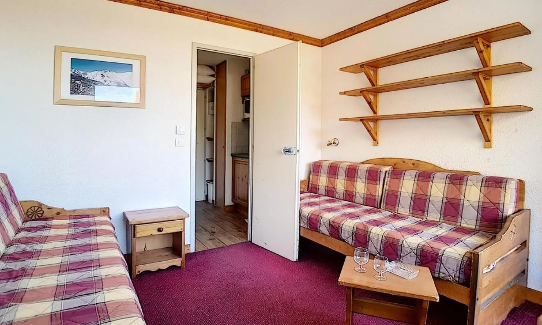 아파트 Residence Chaviere - Studio Agreable - Depart Et Retour Ski Aux Pieds - Balcon Mae-3364 생마르탱 드 벨빌